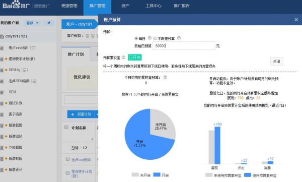 百度SEM賬戶運營中有哪些設置操作！必會的！