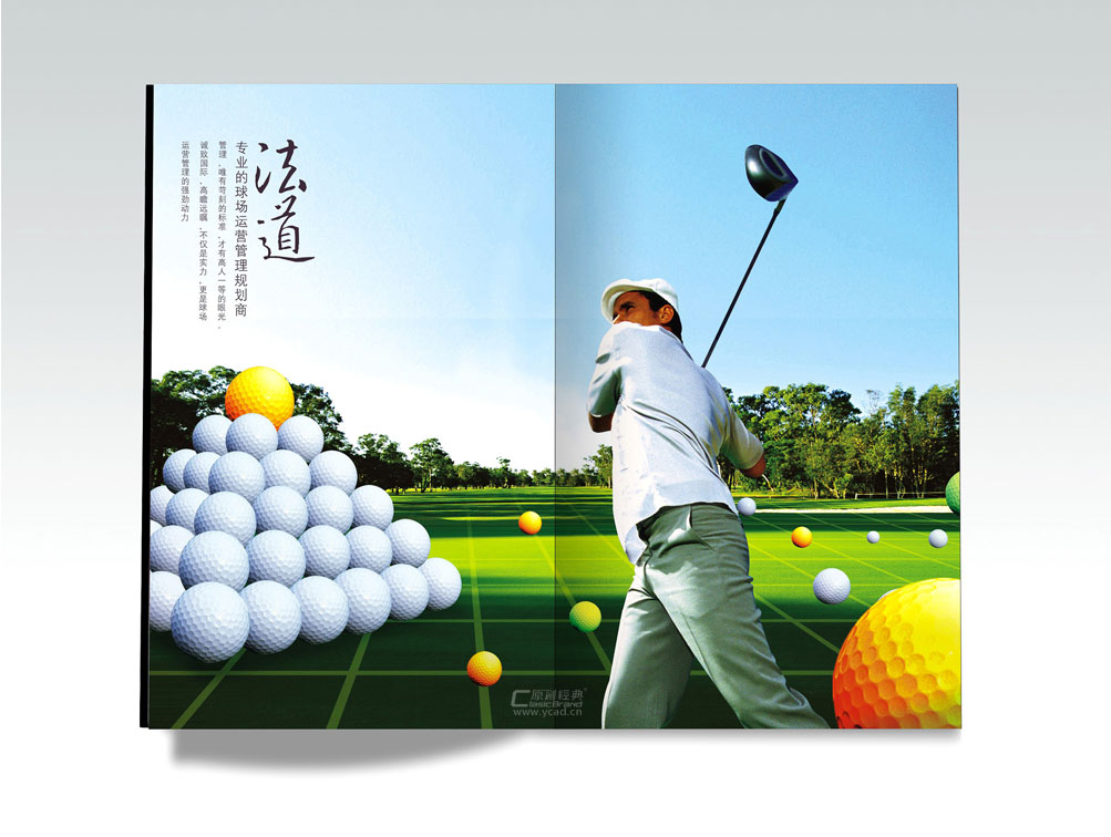 高爾夫服務(wù)公司畫(huà)冊(cè)設(shè)計(jì)